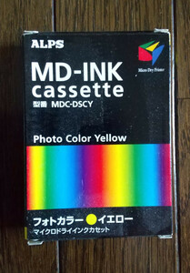 ALPS製 昇華印刷用イエロー インクリボン カセット 型番 MDC-DSCY 対象プリンター MD-2300/MD-1300/MD-5000P/MD-5500P