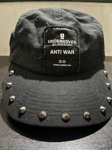 100スタ 23SS SUPREME×UNDERCOVER コラボキャップ　ANTIWAR ブラック