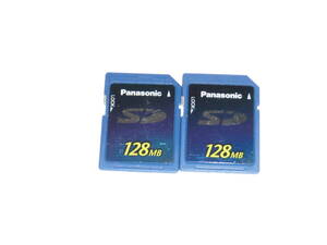 動作保証！Panasonic SDカード 128MB 2枚セット 安心の日本製