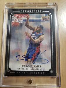 99枚限定 サイン 2007 -08 UD Chronology LEBRON JAMES Auto (#/99) / レブロン ジェームズ Autograph