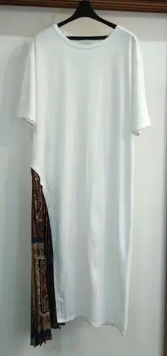 QUINOA シャツ ロングワンピース 半袖 フリーサイズ