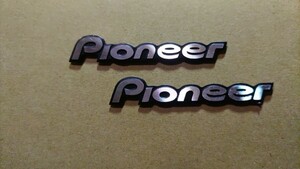 Pioneer　アルミ製　エンブレム 2個セット　パイオニア 2