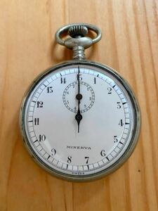 ミネルバ 機械式 ストップウォッチ 15秒 7分30秒計測 1/25秒計 1920年代 / MINERVA Stopwatch 15 seconds 7’30” minutes meter