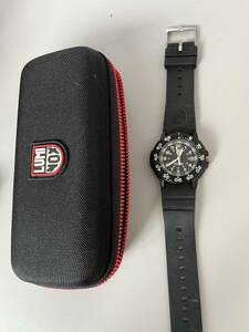 1円スタート LUMI-NOX ルミノックス SERIES 3000/3900 V3 クォーツ デイト シリーズ メンズ 腕時計 黒文字盤 ケース付き