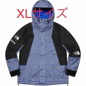 XL Supreme THE NORTH FACE studded mountain jacket parka logo blue マウンテン パーカー ジャケット 新品 XLサイズ