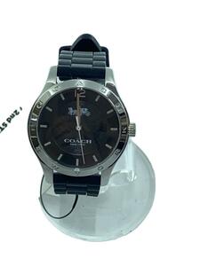 COACH◆クォーツ腕時計/アナログ/ラバー/ブラック/CA79.7.95.1260