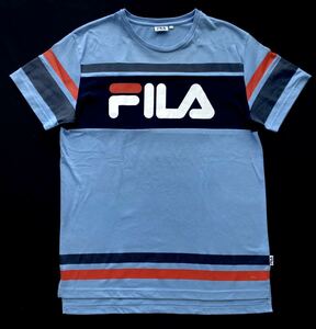 フィラ ビッグロゴ デカロゴ ロゴドン Tシャツ 大きいサイズ　　ビッグシルエット FILA 柳3178