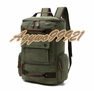 新入荷 　 Military Vintage リュックサック リュック バッグ メンズ バックパック デイパック グリーン 新品