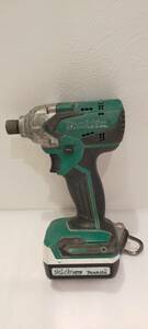 makita 充電式インパクトドライバ セット 通電OK 動作品 (本体 M697D 緑 / バッテリ BL1413G) 63662