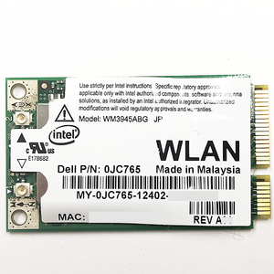 無線LANカード Intel WM3945ABG jp ワイヤレス 0JC765 ミニPCI 802.11a/b/ gGL組込 WLAN ジャンク 動作未確認 PCパーツ 部品 YA2545