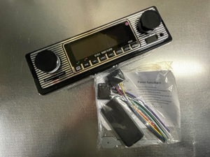 「全国送料無料」 レトロ カーオーディオ ステレオ USB MP3 FM Bluetooth 空冷VW ビートル 356 カルマンギア 新品未使用