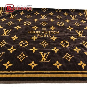 LOUIS VUITTON ルイヴィトン M72364 モノグラム ドラ ドゥ バン・モノグラム・クラシック ビーチタオル コットン ブラウン【中古】