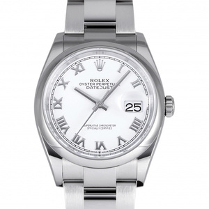 ロレックス ROLEX デイトジャスト 126200 ホワイトローマ文字盤 中古 腕時計 メンズ