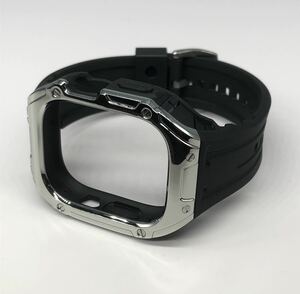 sb4★アップルウォッチバンド ラバーベルト カバー　Apple Watch ケース 49mm ウルトラ　ultra メンズ レディース