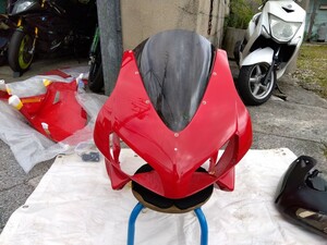 期間限定値下 送料無料 NSR250R MC28 MC21 才谷屋 CBR 仕様 フルカウル ライト付 スモークスクリーン付 ボルトオン 純正赤塗装仕上げ 