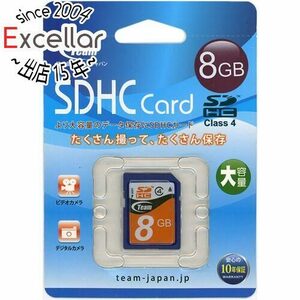 【ゆうパケット対応】TEAM SDHCメモリーカード TG008G0SD24X 8GB [管理:1000028259]