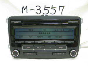 M-3557　VolksWagen　フォルクスワーゲン　ゴルフ　VW-1K0 035 183　MP3　CDデッキ　純正オーディオ　補償付き