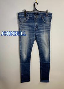 ■JOHNBULL ジョンブルストレッチスリムダメージジーンズ:LL☆TS-200