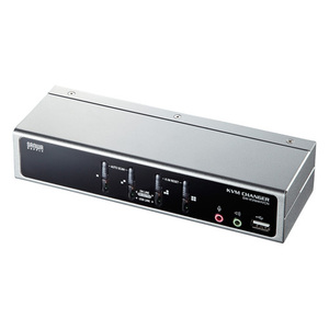 USB・PS/2コンソール両対応パソコン自動切替器（4：1） ディスプレイエミュレーション搭載 KVM サンワサプライ SW-KVM4HVCN 送料無料 新品