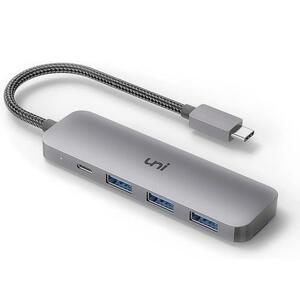 uni USB Cハブ 4-in-1 USB Cアダプター 3つのUSB