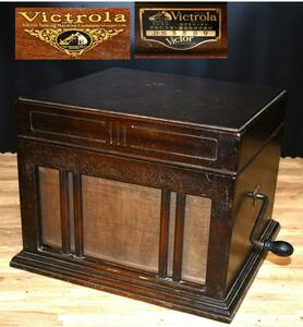 OY4-54【ジャンク品】Victor 日本ビクター蓄音機株式會社 Victrola ビクトローラ J1‐35｜卓上型 蓄音機・機械式蓄音機｜長期保管品