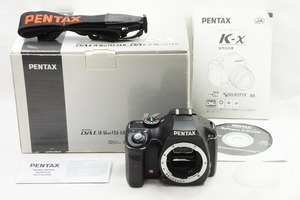 【適格請求書発行】美品 PENTAX ペンタックス K-x ボディ デジタル一眼レフカメラ 元箱付【アルプスカメラ】240324k