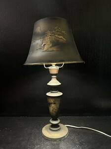 真鍮 照明 スタンドランプ テーブルランプ 彫刻 骨董 美術品 ライト 卓上ランプ スタンドライト インテリア 