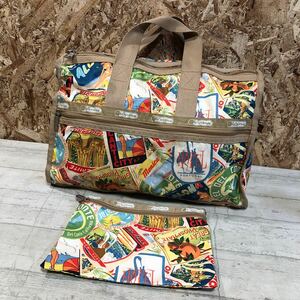 レスポートサック　ボストンバッグ　ベージュ　カバン　LESPORTSAC バック　ボストン　大容量　佐川急便対応のみ