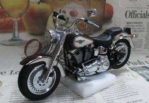 ★絶版*フランクリンミント*ハーレー*1/10*1998 Harley-Davidson Fat Boy - 95th Anniversary Edition バーガンディ/クリーム