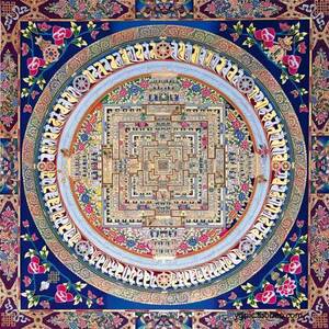 卍チベット密教の究極 ◆カーラチャクラ曼荼羅◆仏教美術４０cm