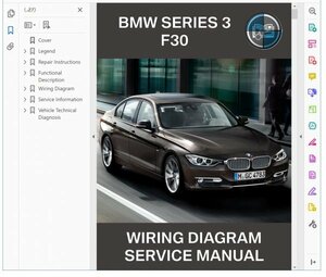 BMW 3シリーズ F30 320i 配線図集　電気系整備書　