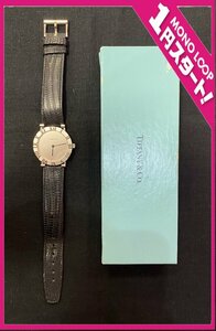 【5TT多03024D】★1円スタート★tiffany＆CO.★ティファニー★アトラス★D286753★925★QUARTZ★クオーツ★純正ベルト★レディース★腕時計