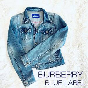 【美品】デニムジャケット レディース　BURBERRY BLUE LABEL FCF21-507-30
