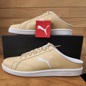 27cm 新品正規品 PUMA プーマ ミュール スリッポン スマッシュ キャット SL スニーカー サンダル メンズ ベージュ系　394188-04