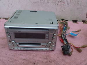 中古品】★JVC★KW-MCD400★ＣＤ/ＭＤデッキ★ＭＤ不良★①