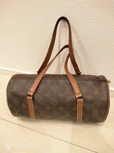 【1円〜】LOUIS VUITTON ルイヴィトン モノグラム パピヨン30 筒型 ハンドバッグ ミニボストン M51365 管理番号K42