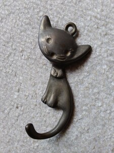 真鍮フック【猫】9×4cm 