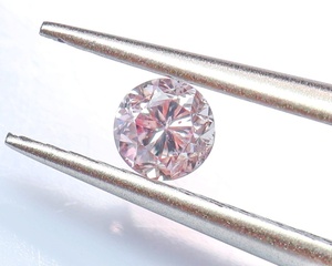 【１００円～】0.126ｃｔ 天然ダイヤ FANCY ORANGISH PINK（ナチュラルカラー）I1