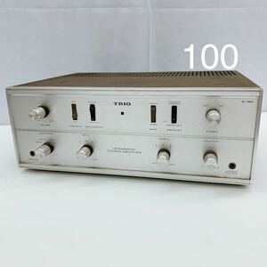 4AD093【動作品】TRIO トリオ W-46K 真空管式プリメインアンプ オーディオ レトロ 現状品