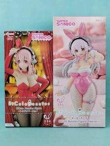 【新品未開封】すーぱーそに子 BiCute Bunnies Figure “レッドカラーver. & Pink ver.” 2種セット フィギュア バニー Red ピンク SONICO