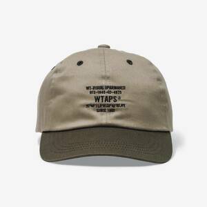 希少★新品本物【OLIVE】★T-6L 01 CAP COTTON TWILL コットンツイル ダッド キャップ 帽子 正規店購入 限定 入手困難 WTAPS 21SS 即日発送