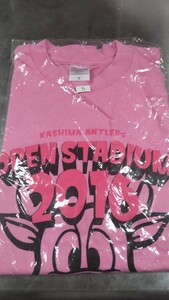 鹿島アントラーズ Tシャツ ピンク 未使用 KASHIMA ANTLERS 2016 サイズS レア