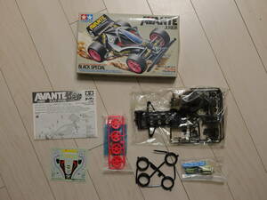 TAMIYA タミヤ AVANTE Jr.アバンテ JUNIOR BLACK SPECIAL ブラックスペシャル 1989年当時物 未組み立て レーサーミニ四駆 ITEM18506