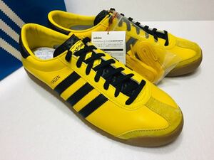 未使用! 2021製 adidas アディダス H01809 KOPENHAGEN コペンハーゲン 黄黒 レザー 29cm US 11 箱付き シティシリーズ 都市 地名 天然皮革