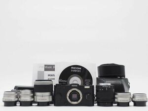 ペンタックス Pentax Q-S1 Digital Camera Black 6 Lenses ケース [新品同様] #Z1303A