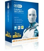 ESET　ファミリーセキュリティ　３年版　１台分　ダウンロード版