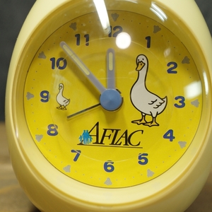 [非売品] 希少 アフラック AFLAC egg 卵型 おしゃべりアラーム時計