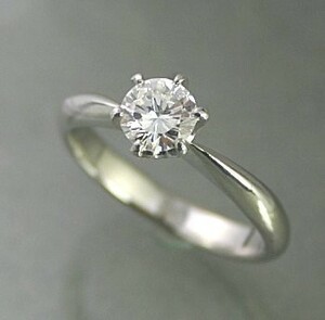 婚約指輪 安い ダイヤモンド 0.5カラット プラチナ 鑑定書付 0.54ct Eカラー SI1クラス 3EXカット GIA