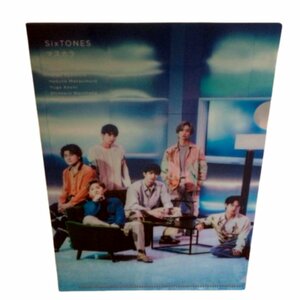 ★同梱可★SixTONES(ブルー) A5クリアファイルD 「CD マスカラ」 店舗別購入特典★S377