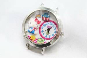 【W143-27】動作品 電池交換済 Sanrio Hello Kitty サンリオ ハローキティ キティーちゃん 腕時計 フェイスのみ KTB06 レディース